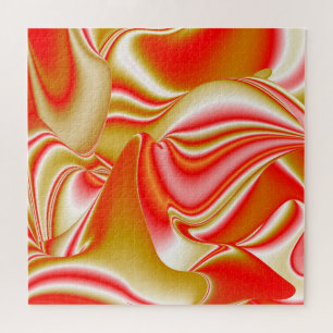 Liefde en Goud Abstract 3D Rainbowart Legpuzzel