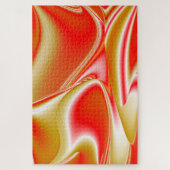 Liefde en Goud Abstract 3D Rainbowart Legpuzzel (Verticaal)