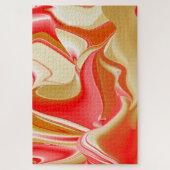 Liefde en Goud Abstract 3D Rainbowart Legpuzzel (Verticaal)