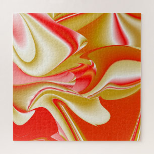 Liefde en Goud Abstract 3D Rainbowart Legpuzzel