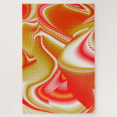 Liefde en Goud Abstract 3D Rainbowart Legpuzzel (Verticaal)