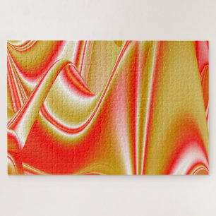 Liefde en Goud Abstract 3D Rainbowart Legpuzzel