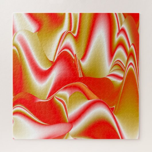 Liefde en Goud Abstract 3D Rainbowart Legpuzzel (Horizontaal)