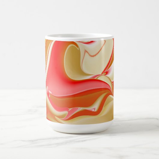 Liefde en Goud Abstract 3D Rainbowart Magische Mok (Midden)