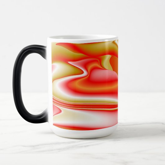 Liefde en Goud Abstract 3D Rainbowart Magische Mok (Links)