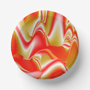 Liefde en Goud Abstract 3D Rainbowart Papieren Kommen