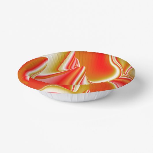 Liefde en Goud Abstract 3D Rainbowart Papieren Kommen (Gebogen)