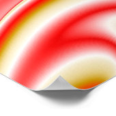 Liefde en Goud Abstract 3D Rainbowart Poster (Hoek)