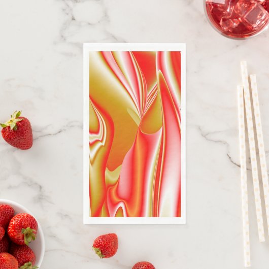 Liefde en Goud Abstract 3D Rainbowart Servet (Insitu)