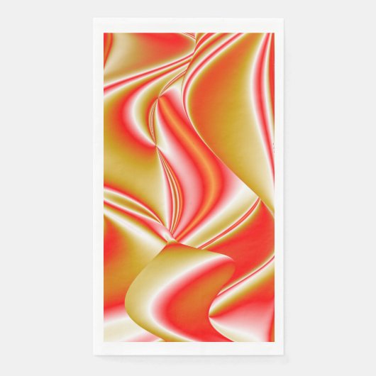 Liefde en Goud Abstract 3D Rainbowart Servet (Voorkant)