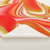 Liefde en Goud Abstract 3D Rainbowart Sherpa Deken (3/4)