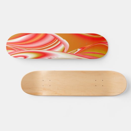 Liefde en Goud Abstract 3D Rainbowart Skateboard (Horizontaal)