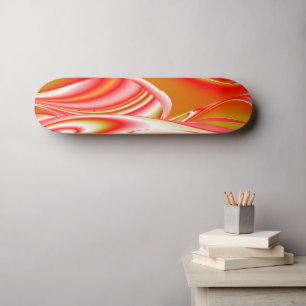 Liefde en Goud Abstract 3D Rainbowart Skateboard