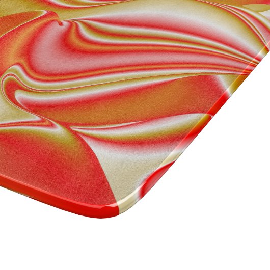 Liefde en Goud Abstract 3D Rainbowart Snijplank (Hoek)