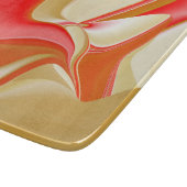 Liefde en Goud Abstract 3D Rainbowart Snijplank (Hoek)