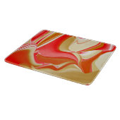 Liefde en Goud Abstract 3D Rainbowart Snijplank (Hoek)