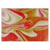 Liefde en Goud Abstract 3D Rainbowart Snijplank (Voorkant)