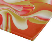 Liefde en Goud Abstract 3D Rainbowart Snijplank (Hoek)