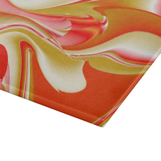 Liefde en Goud Abstract 3D Rainbowart Snijplank (Hoek)