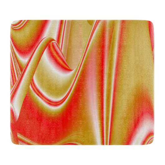 Liefde en Goud Abstract 3D Rainbowart Snijplank (Voorkant)