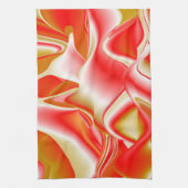 Liefde en Goud Abstract 3D Rainbowart Theedoek (Verticaal)