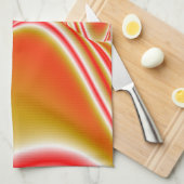 Liefde en Goud Abstract 3D Rainbowart Theedoek (Quarter Fold)