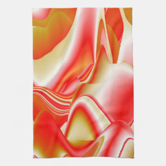 Liefde en Goud Abstract 3D Rainbowart Theedoek