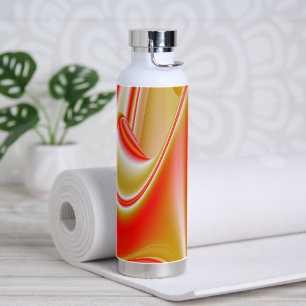 Liefde en Goud Abstract 3D Rainbowart Waterfles