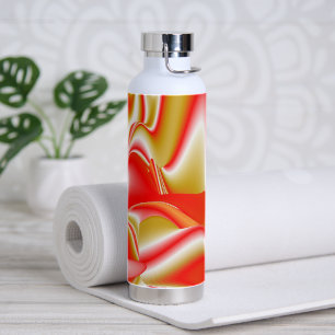 Liefde en Goud Abstract 3D Rainbowart Waterfles