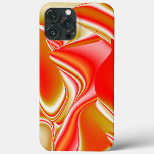 Liefde en Goud Abstracte 3D Regenboogkunst iPhone 13 Pro Max Hoesje