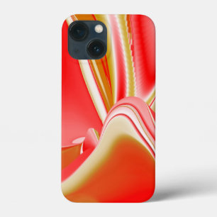 Liefde en Goud Abstracte 3D Regenboogkunst iPhone 13 Mini Hoesje