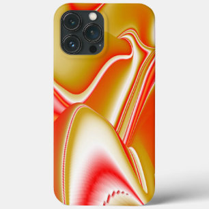 Liefde en Goud Abstracte 3D Regenboogkunst iPhone 13 Pro Max Hoesje