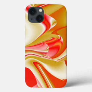 Liefde en Goud Abstracte 3D Regenboogkunst iPhone 13 Hoesje