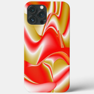 Liefde en Goud Abstracte 3D Regenboogkunst iPhone 13 Pro Max Hoesje