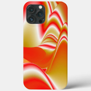Liefde en Goud Abstracte 3D Regenboogkunst iPhone 13 Pro Max Hoesje
