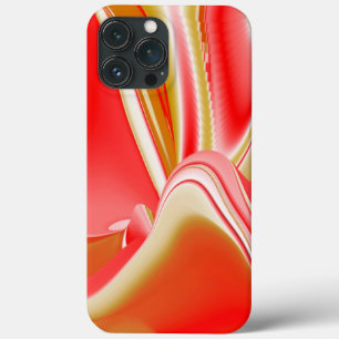 Liefde en Goud Abstracte 3D Regenboogkunst iPhone 13 Pro Max Hoesje