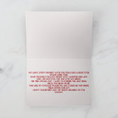 Liefde en hart feestdagen kaart (Binnen)