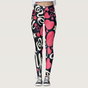 Liefde en hart leggings