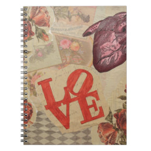 Liefde en hart notitieboek