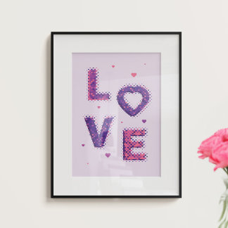 Liefde en harten. perfect poster