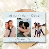 Liefde en het strand 3 Foto Bruiloft Save the Date