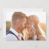 Liefde en het strand Bestemming Bruiloft Save The Date (Achterkant)