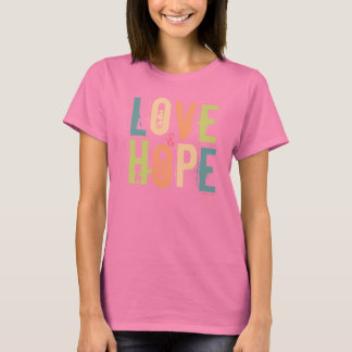 Liefde en hoop t-shirt