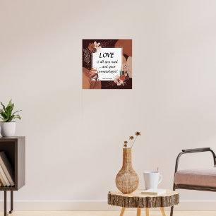 Liefde En Je Cosmetoloog Boho Stijl Poster