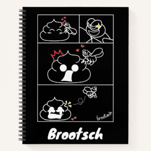 Liefde en koninklijk - Brootsch de PooPoo Notitieboek