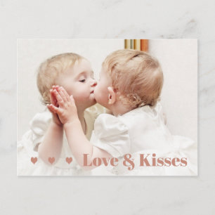 Liefde en Kusjes Foto Valentijn Briefkaart