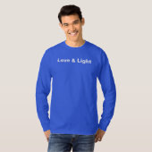 Liefde en Licht T-Shirt Blue (Voorkant volledig)