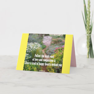 Liefde en Mededogen Citaat Bloem Tuin Kaart