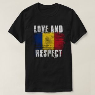 Liefde en respect voor Roemenië FlagRoemeense T-shirt