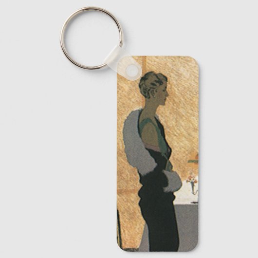 liefde en Romance, elegant avondeten Sleutelhanger (Voorkant)